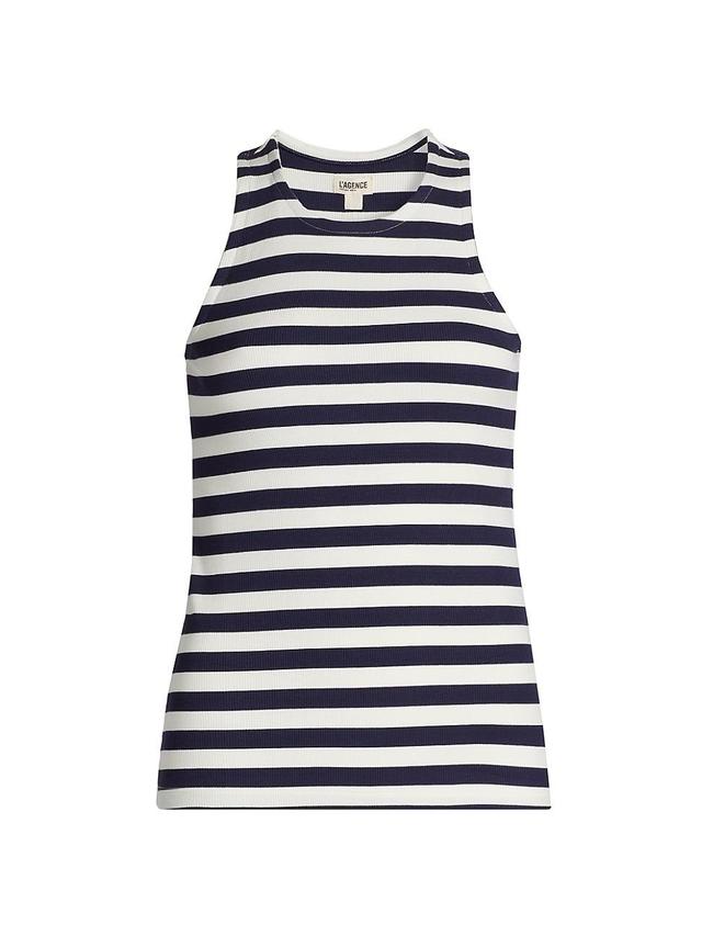 Womens Nia Stripe Racerback Tank Product Image