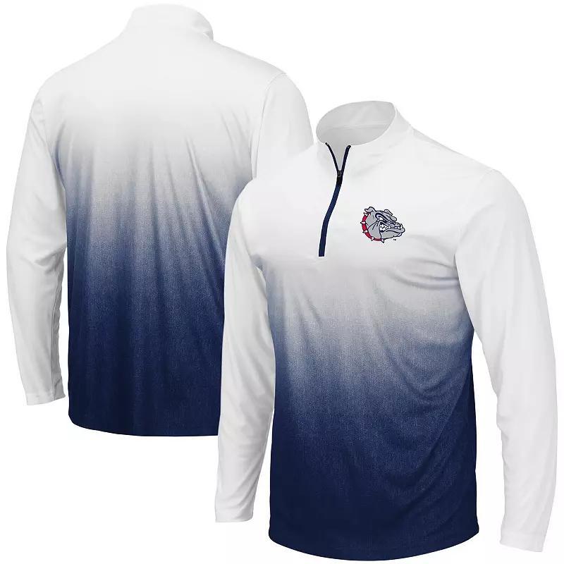 Mens Colosseum Navy Auburn Tigers Magic Team Logo Quarter-Zip Jacket Product Image