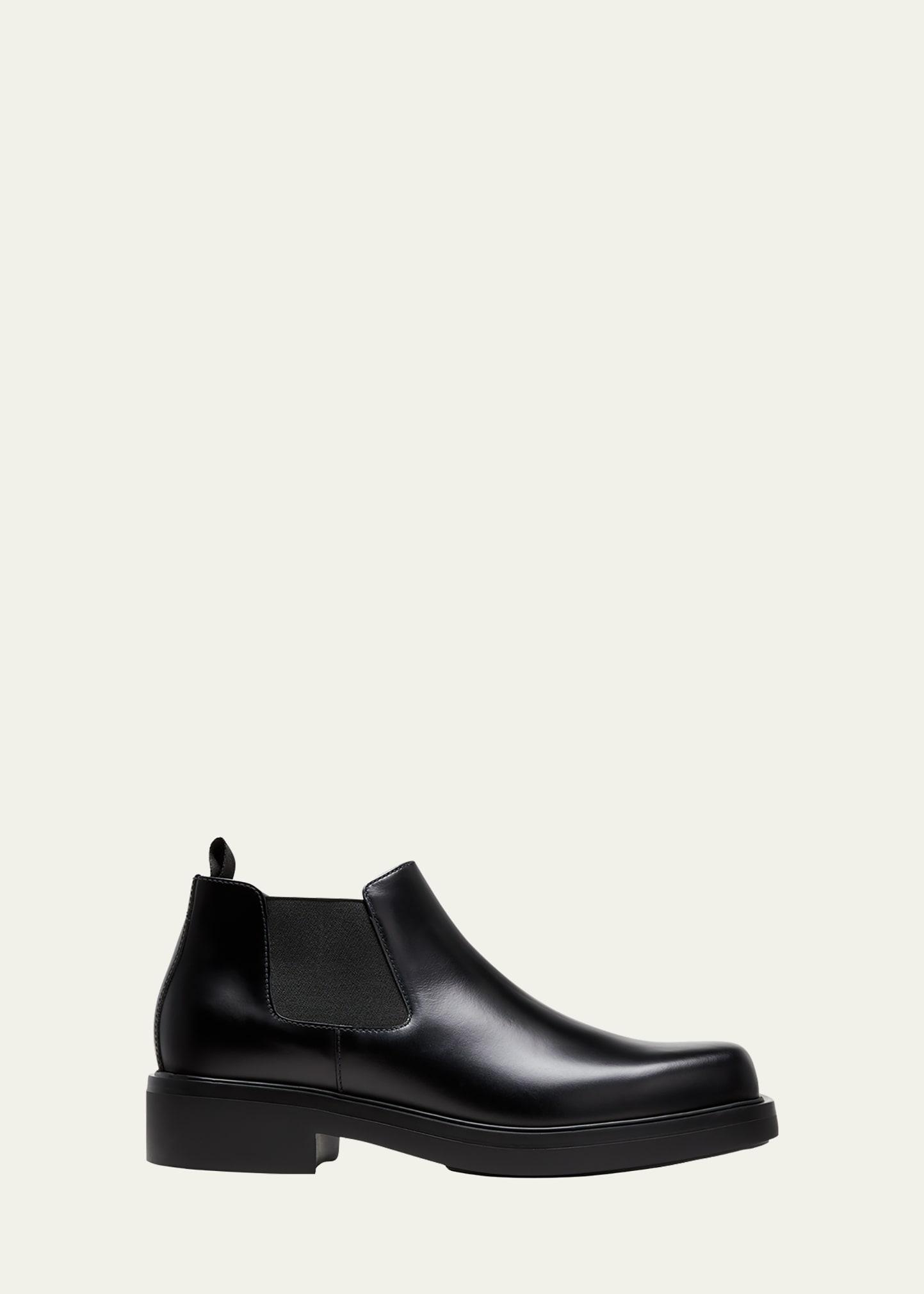 Mens Leather Ankle Chelsea Boots Product Image