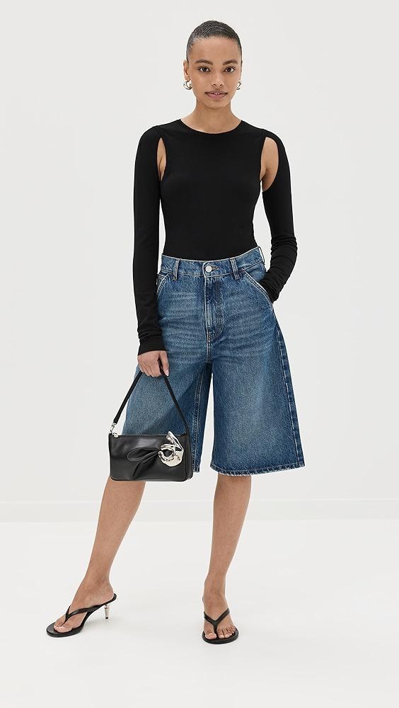 Helmut Lang Cutout Crew Top | Shopbop Product Image