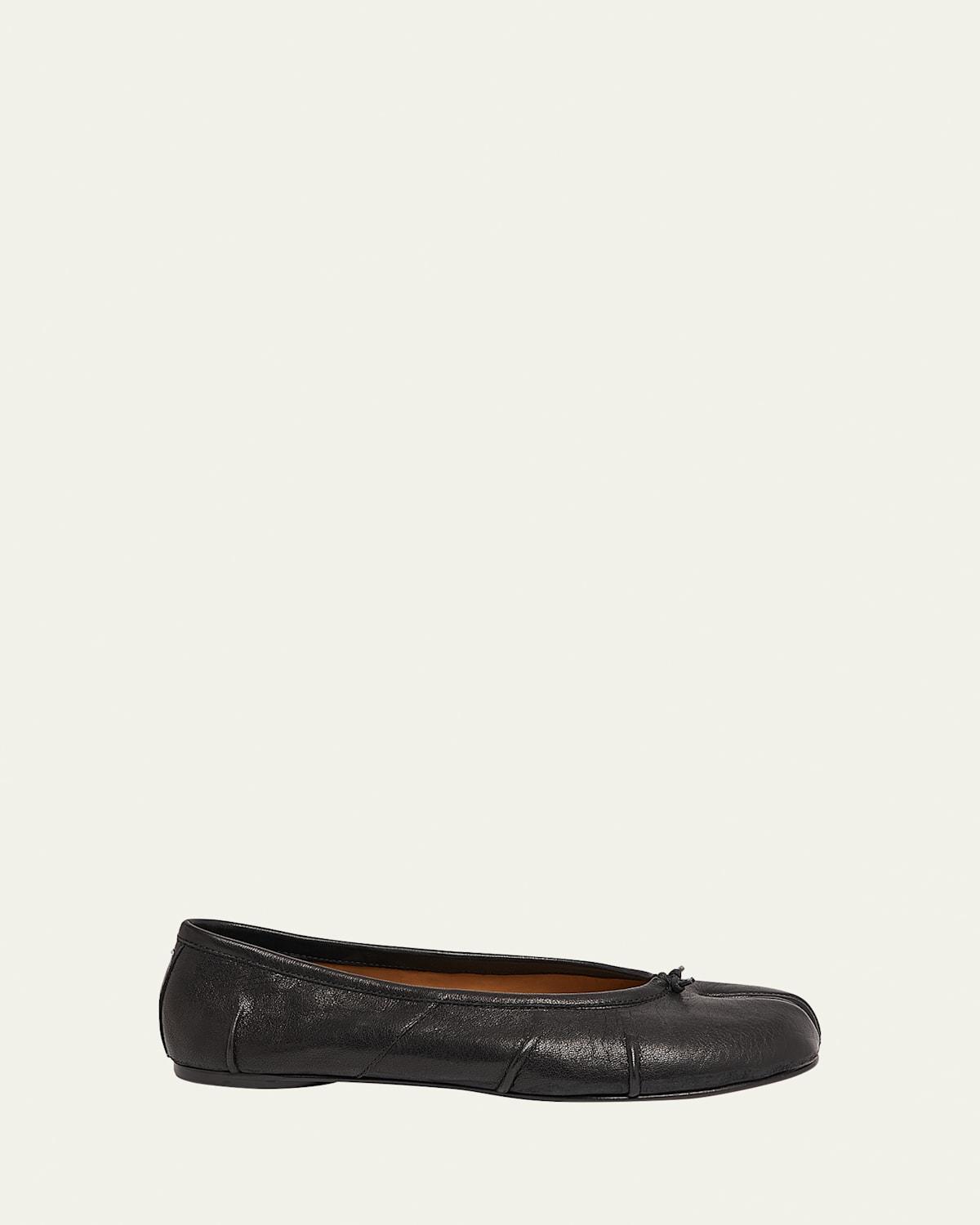 Womens Tabi Leather Ballerina Flats Product Image