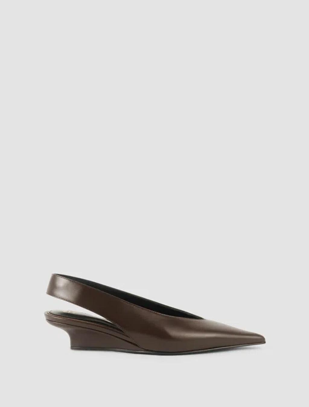 Slingback Wedge-heel In Brown product image