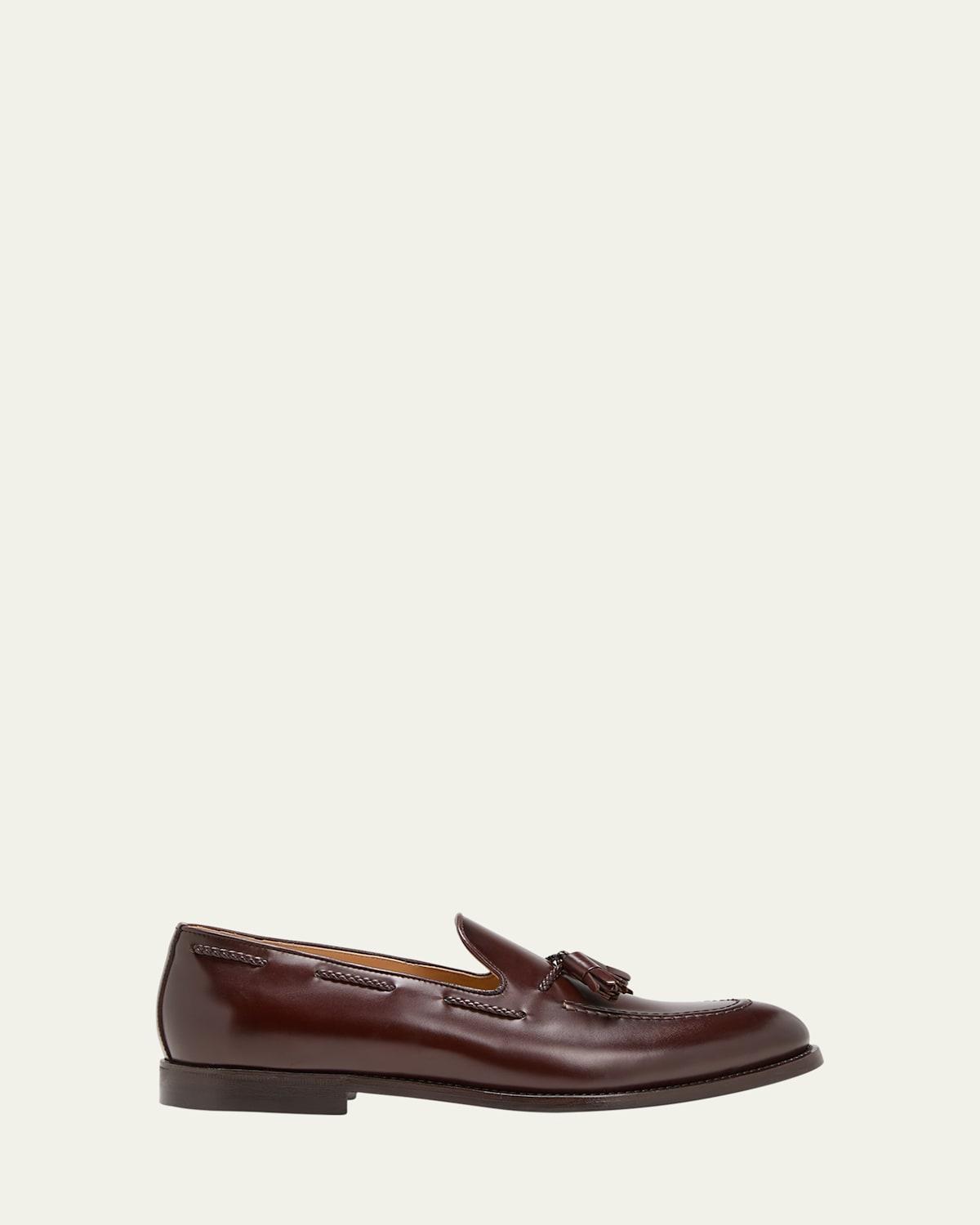 Mens Leather Tassel Loafers Product Image