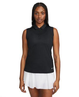 Women's Dri-FIT Victory Sleeveless Golf Polo T-Shirt Product Image