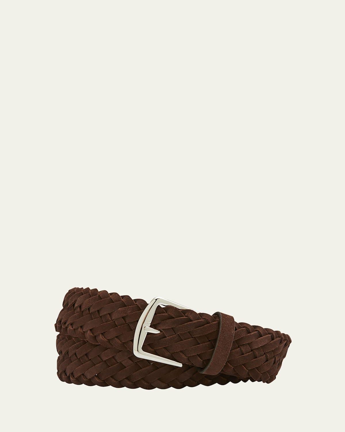 Loro Piana Alsavel Braided Suede Belt Product Image