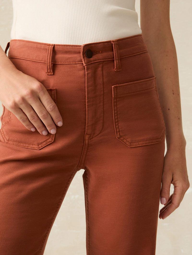 Stretch Terry Patch Pocket Pant - Imperial Topaz Female Product Image