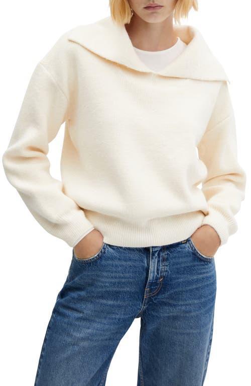 MANGO Oversize Collar Sweater Product Image