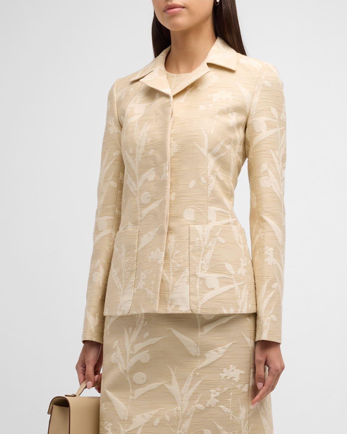 Womens Dune Floral Jacquard Blazer Product Image