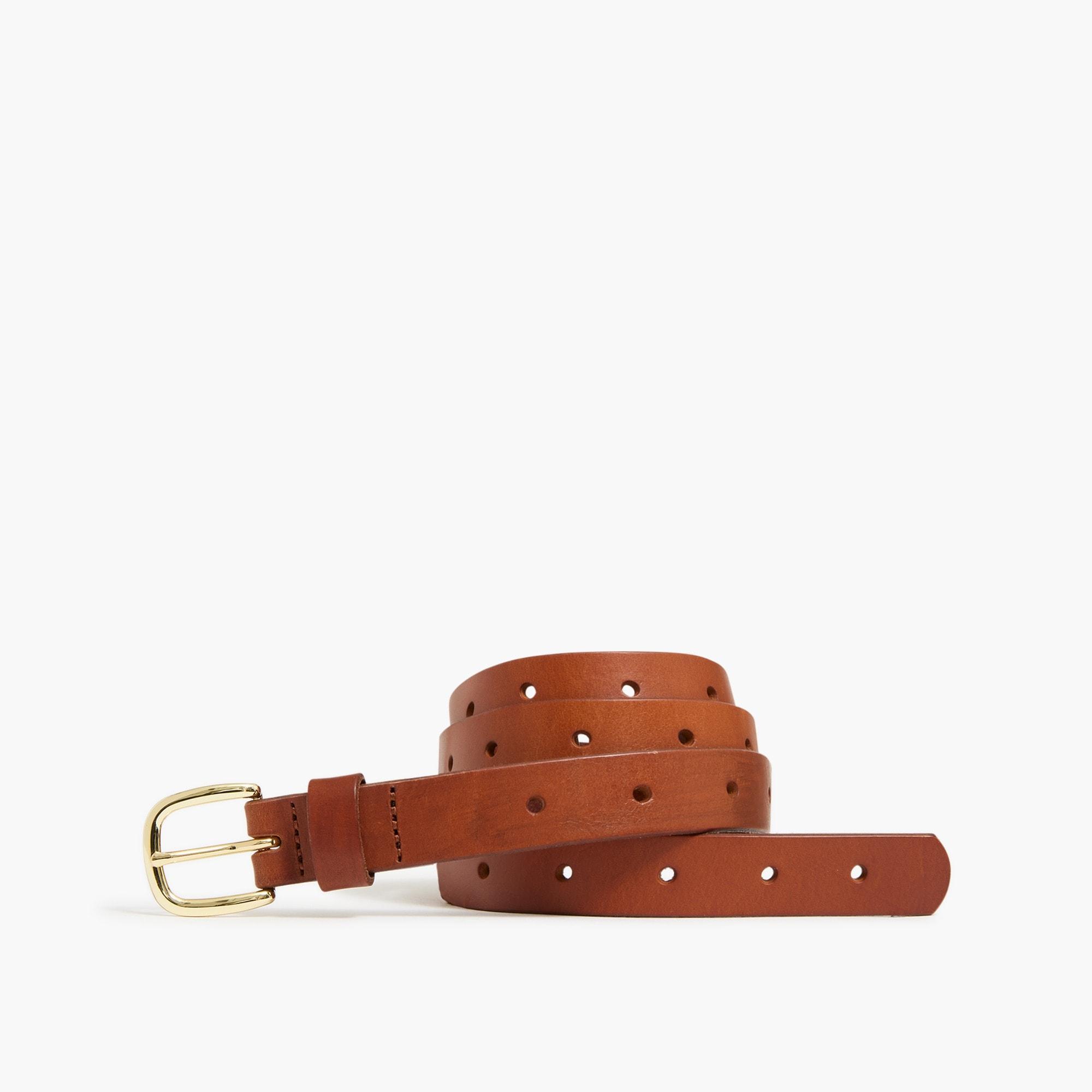 Leather perforated belt Product Image