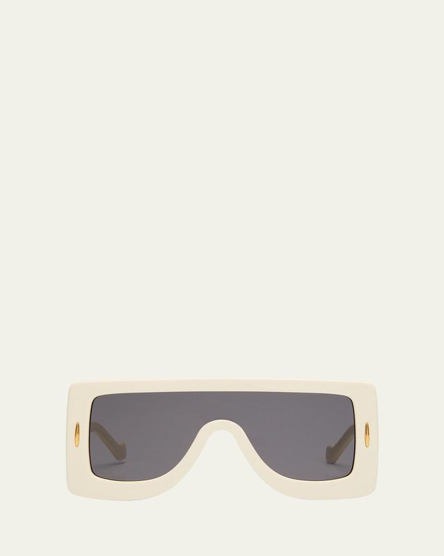 Womens Chunky Anagram Mask Sunglasses Product Image