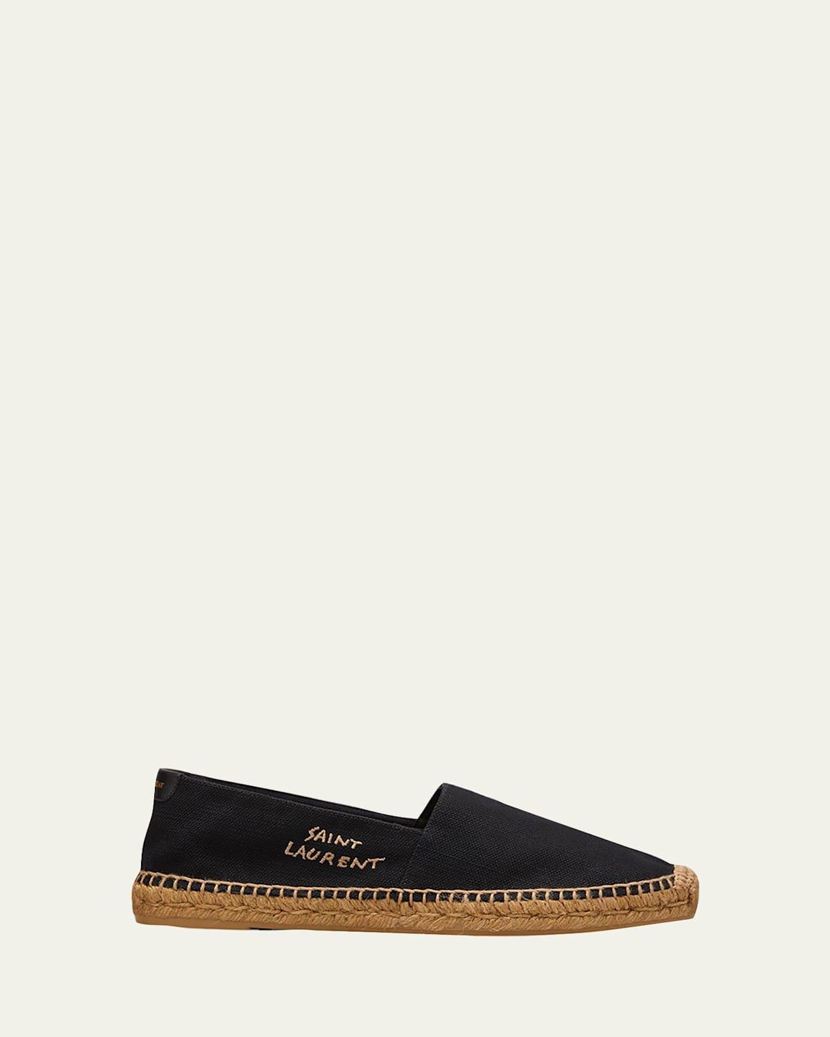 Mens Logo-Stitched Canvas Espadrilles Product Image