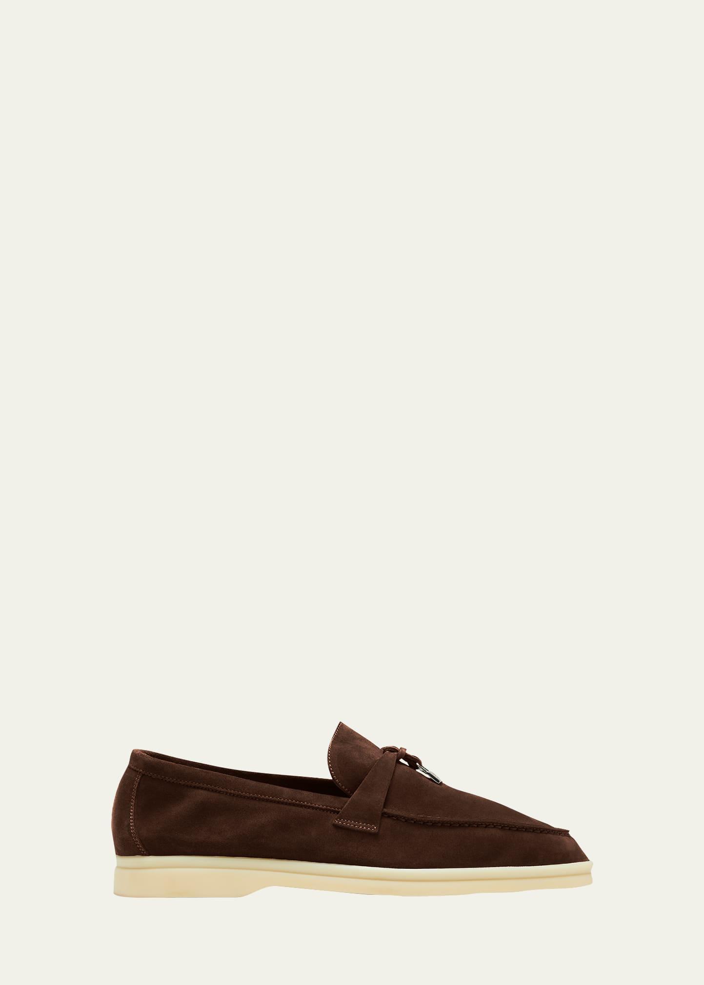 Mens COLLECTION Suede Penny Loafers Product Image