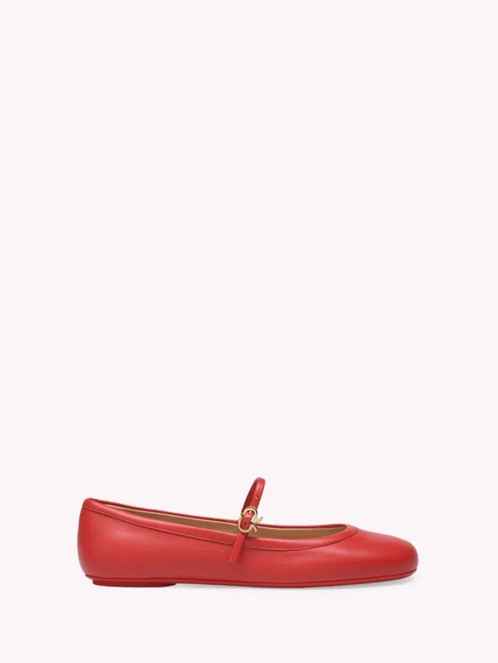 Carla Ballerina Shoes In Red Product Image