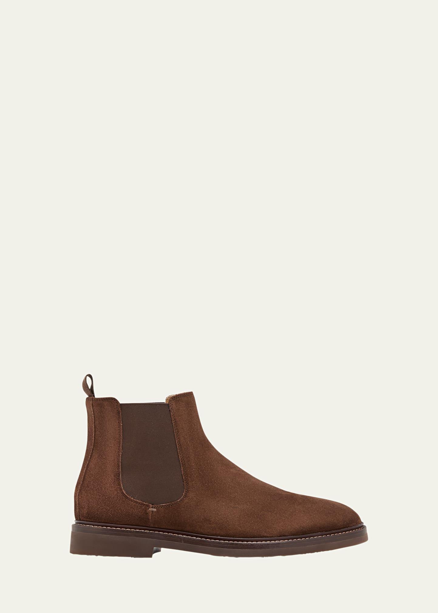 Men's Suede Chelsea Ankle Boots Product Image