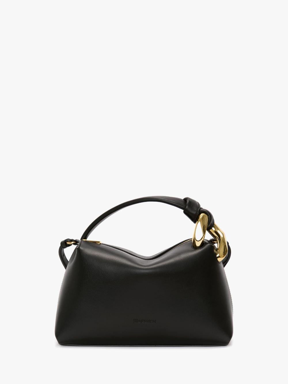 JWA CORNER BAG - LEATHER TOP HANDLE BAG in black | JW Anderson US  Product Image