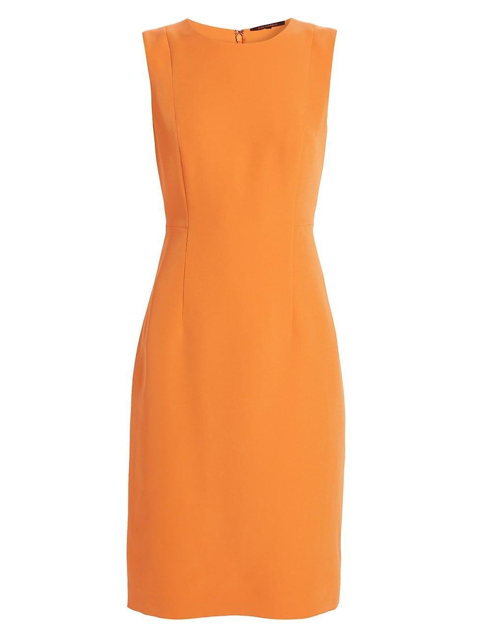 Womens Meridian Milano Twill Sleeveless Sheath Dress Product Image