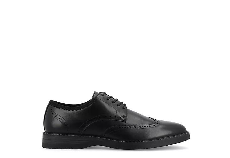 Thomas & Vine Filmore Mens Tru Comfort Foam Wingtip Dress Shoes Black Product Image