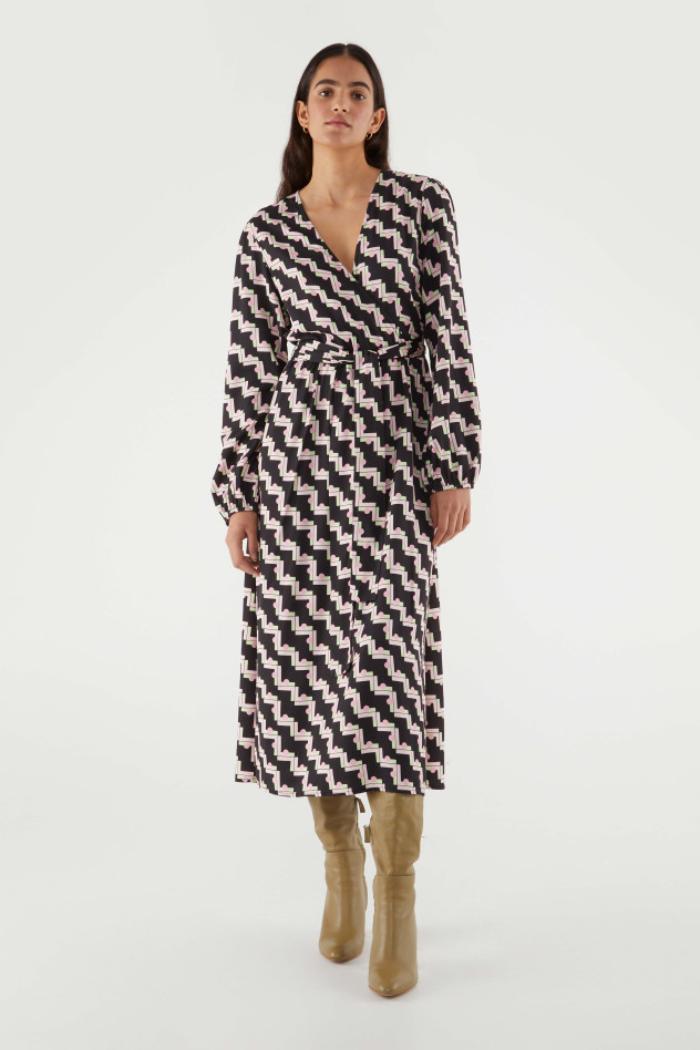 Geo Print Midi Dress Product Image