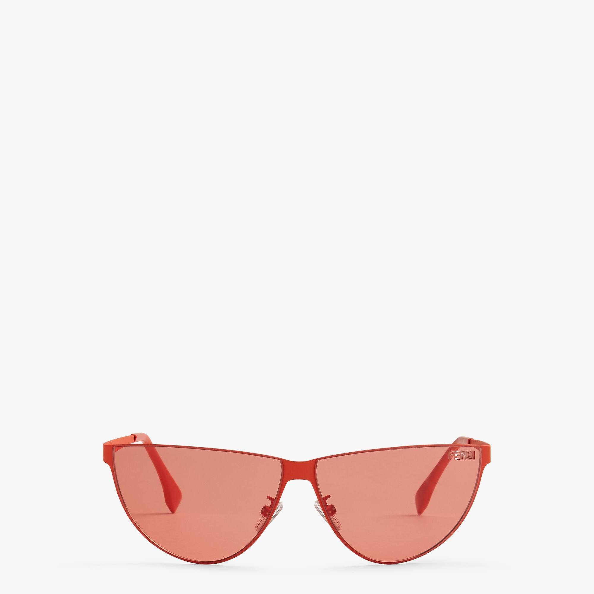 Fendi Cut OutRed metal sunglasses Product Image