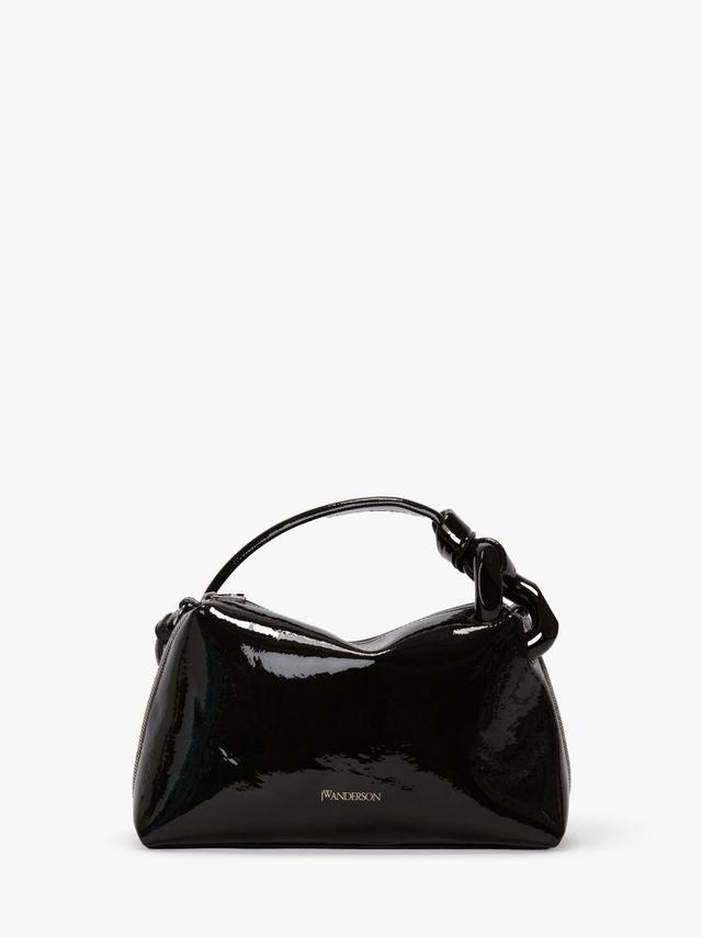 JWA CORNER BAG - COATED DENIM TOP HANDLE BAG in black | JW Anderson US  Product Image