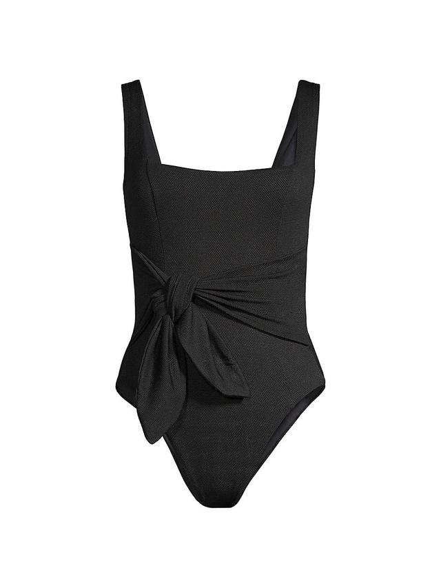 Womens Balboa One-Piece Draped Swimsuit Product Image