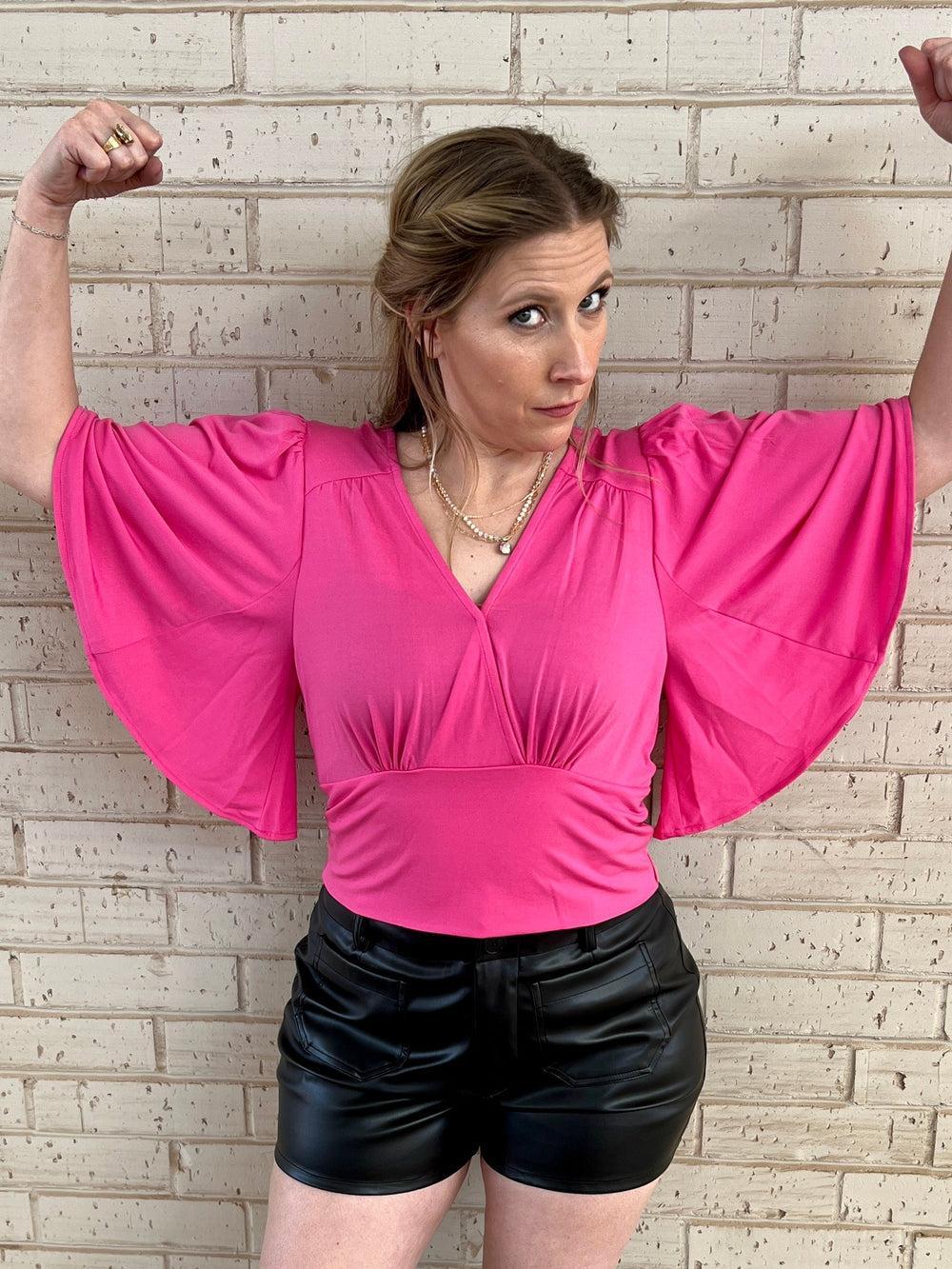 Pink Sassy Bell Top* Product Image