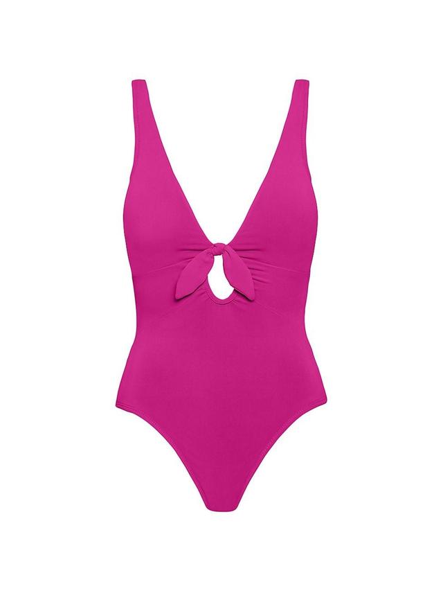 Robin Piccone Ava Plunge Underwire One-Piece Swimsuit Product Image