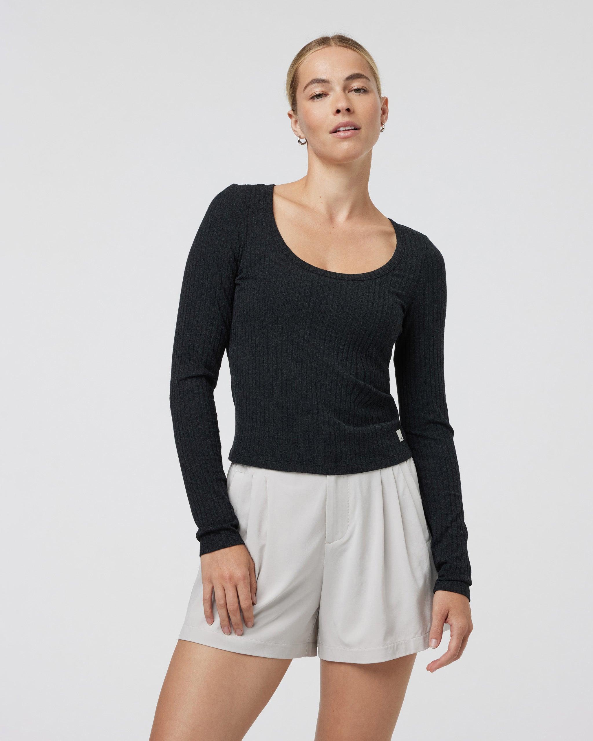 Long Sleeve Plie Top Product Image