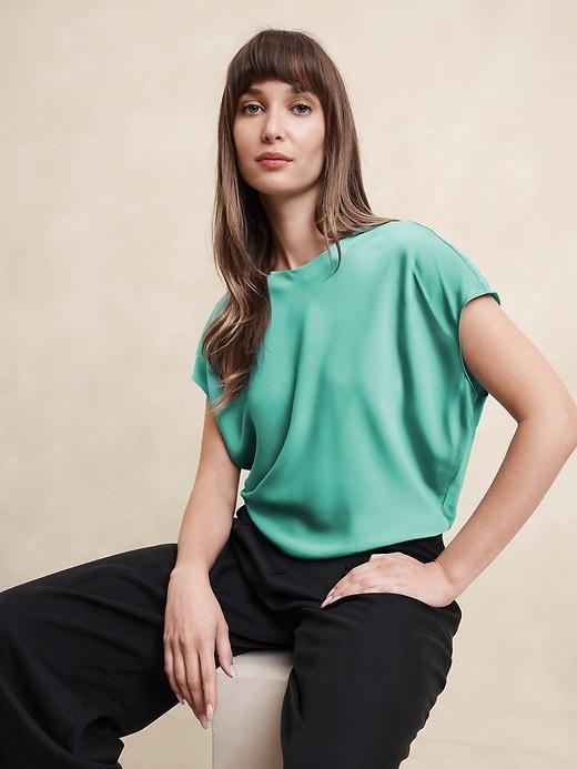 Silky Cropped Top Product Image