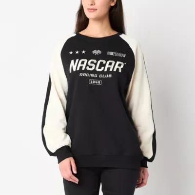 Juniors Nascar Racing Womens Crew Neck Long Sleeve Sweatshirt Product Image