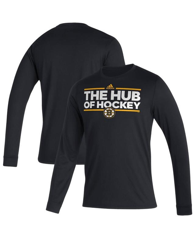 Mens adidas Boston Bruins Dassler AEROREADY Creator Long Sleeve T-Shirt Product Image