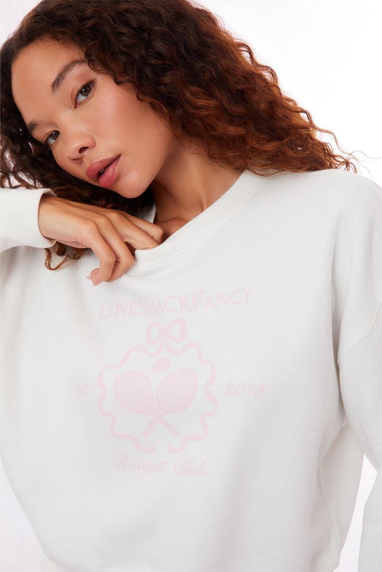 Aneria Tennis Logo Pullover Sweatshirt Girls Product Image