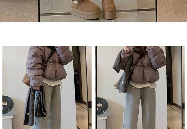 Maternity Drawstring Waist Plain Harem Sweatpants Product Image