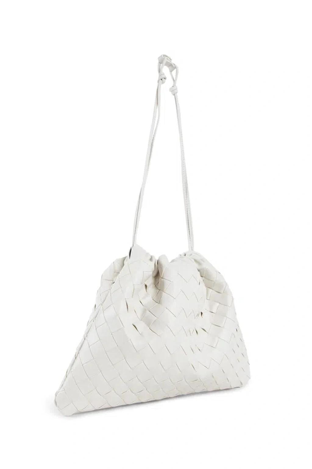 BOTTEGA VENETA Womens  Intrecciato Leather Dustbag In White Product Image