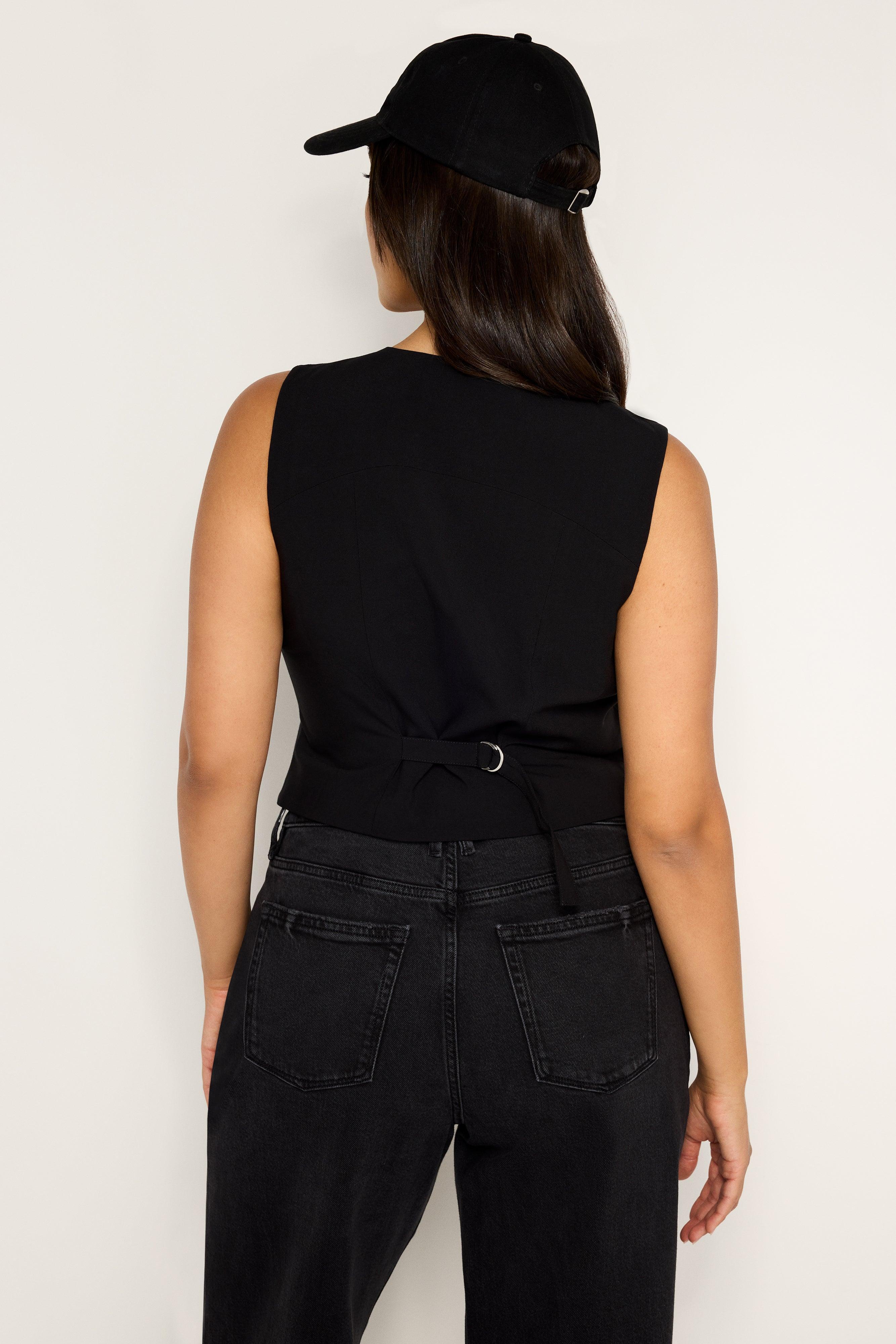 ESSENTIAL SUITING VEST | BLACK001 Product Image