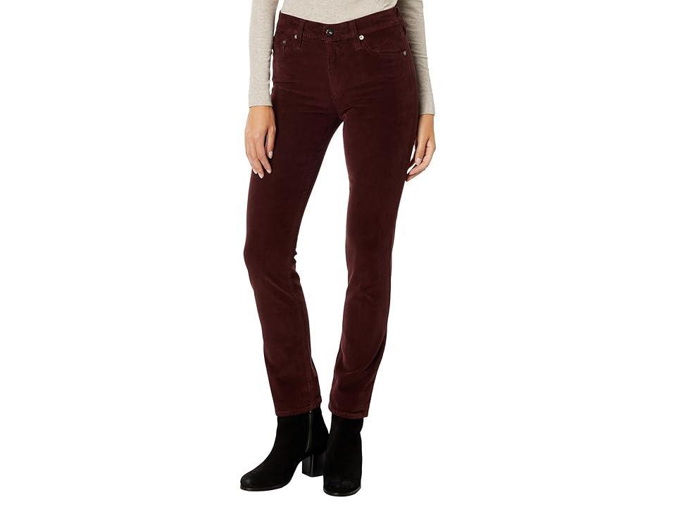 AG Mari High Waist Slim Ankle Straight Leg Corduroy Pants Product Image