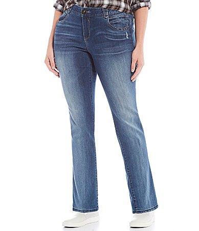 Democracy Plus Size Absolution Mid Rise Straight Leg Jeans Product Image