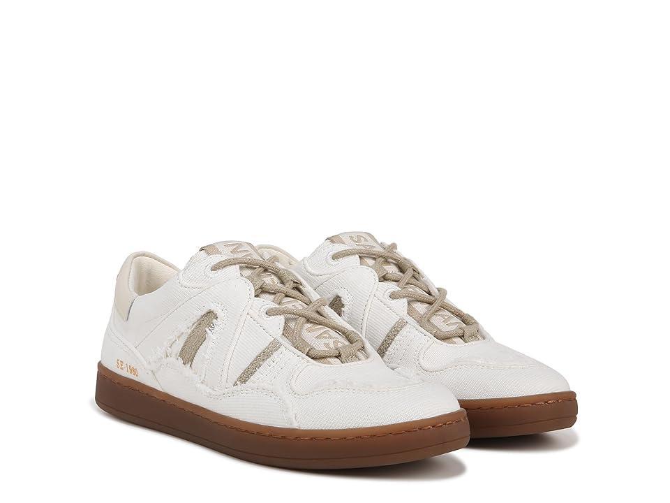 Sam Edelman Jayne Lace Up Sneaker White/Stone Grey Fabric Product Image