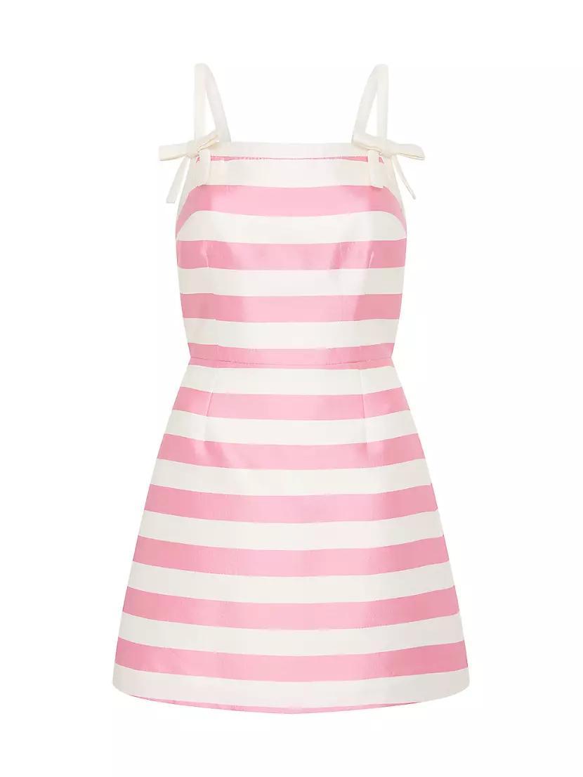 Jocelyn Striped Bow Minidress product image