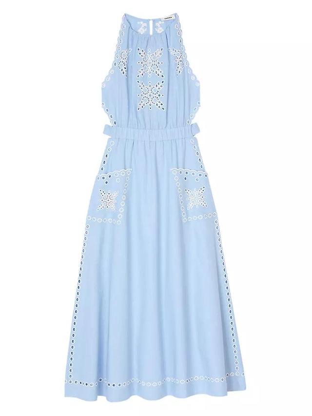 Broderie Anglaise Midi Dress Product Image