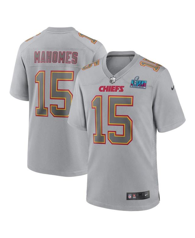 Mens Nike Patrick Mahomes Gray Kansas City Chiefs Super Bowl Lvii Patch Atmosphere Fashion Game Jersey - Gray Product Image