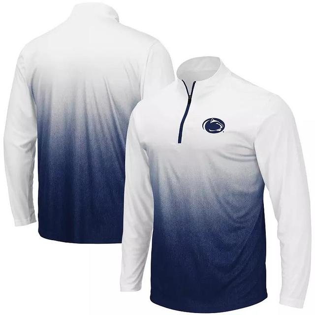 Mens Colosseum Auburn Tigers Magic Team Logo Quarter-Zip Jacket Blue Product Image