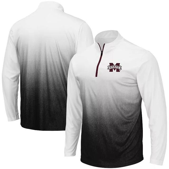 Mens Colosseum Gray Stanford Cardinal Magic Team Logo Quarter-Zip Jacket Product Image