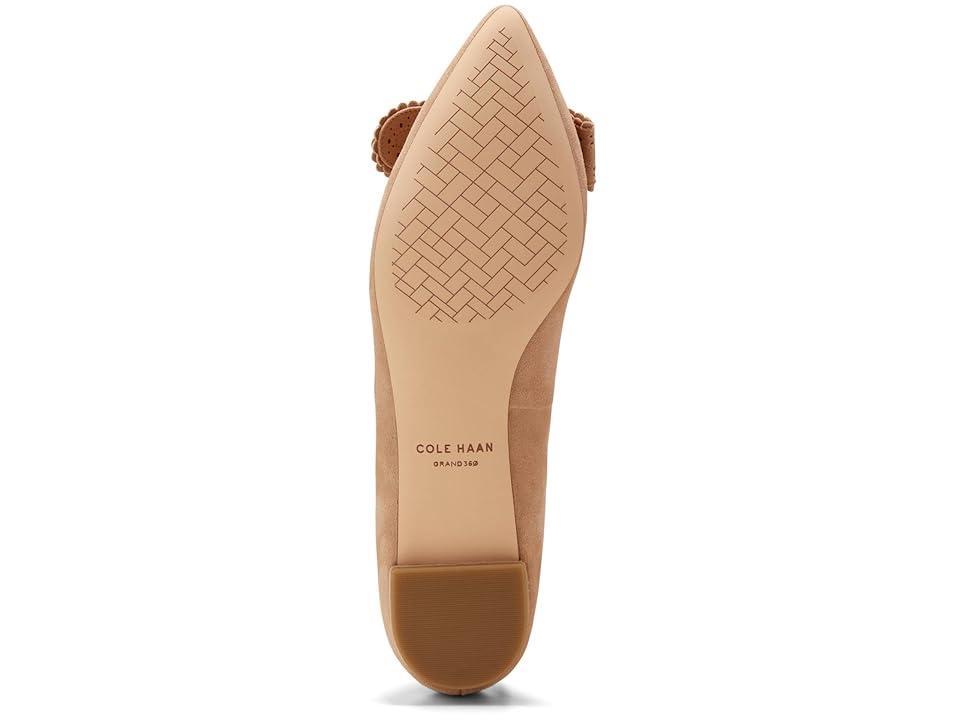 Cole Haan Bellport Bow Skimmer (Blush Suede) Women's Flat Shoes Product Image