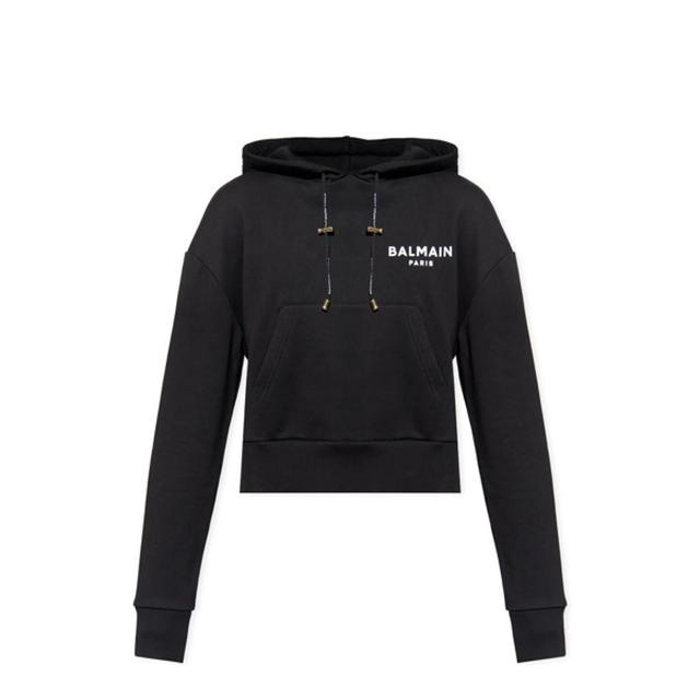 Cropped Sweatshirt In Black Product Image