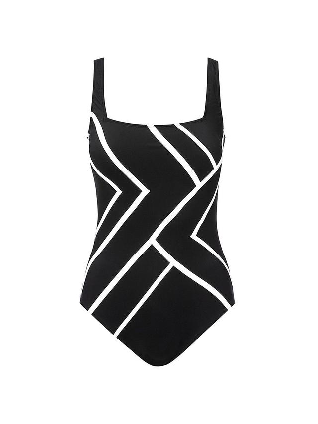 Womens Mirage Chevron One-Piece Swimsuit Product Image