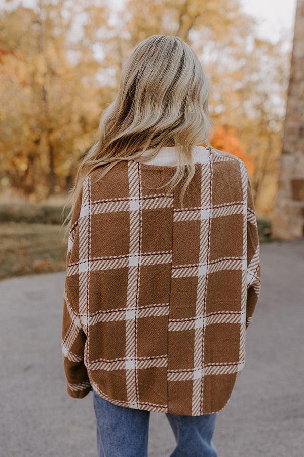 Falling For Fashion Plaid Jacket Product Image