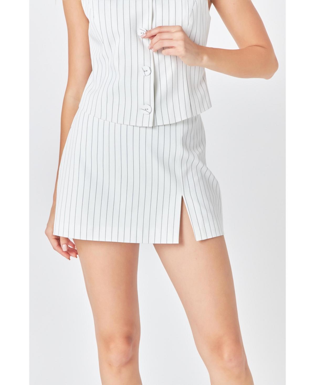 Womens Stripe Skort Product Image