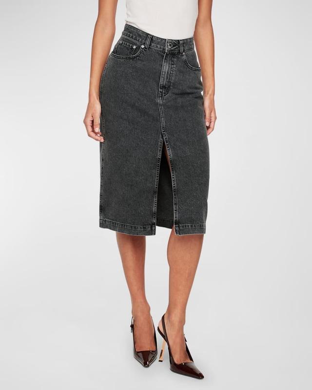 Lexie Denim Midi Skirt Product Image