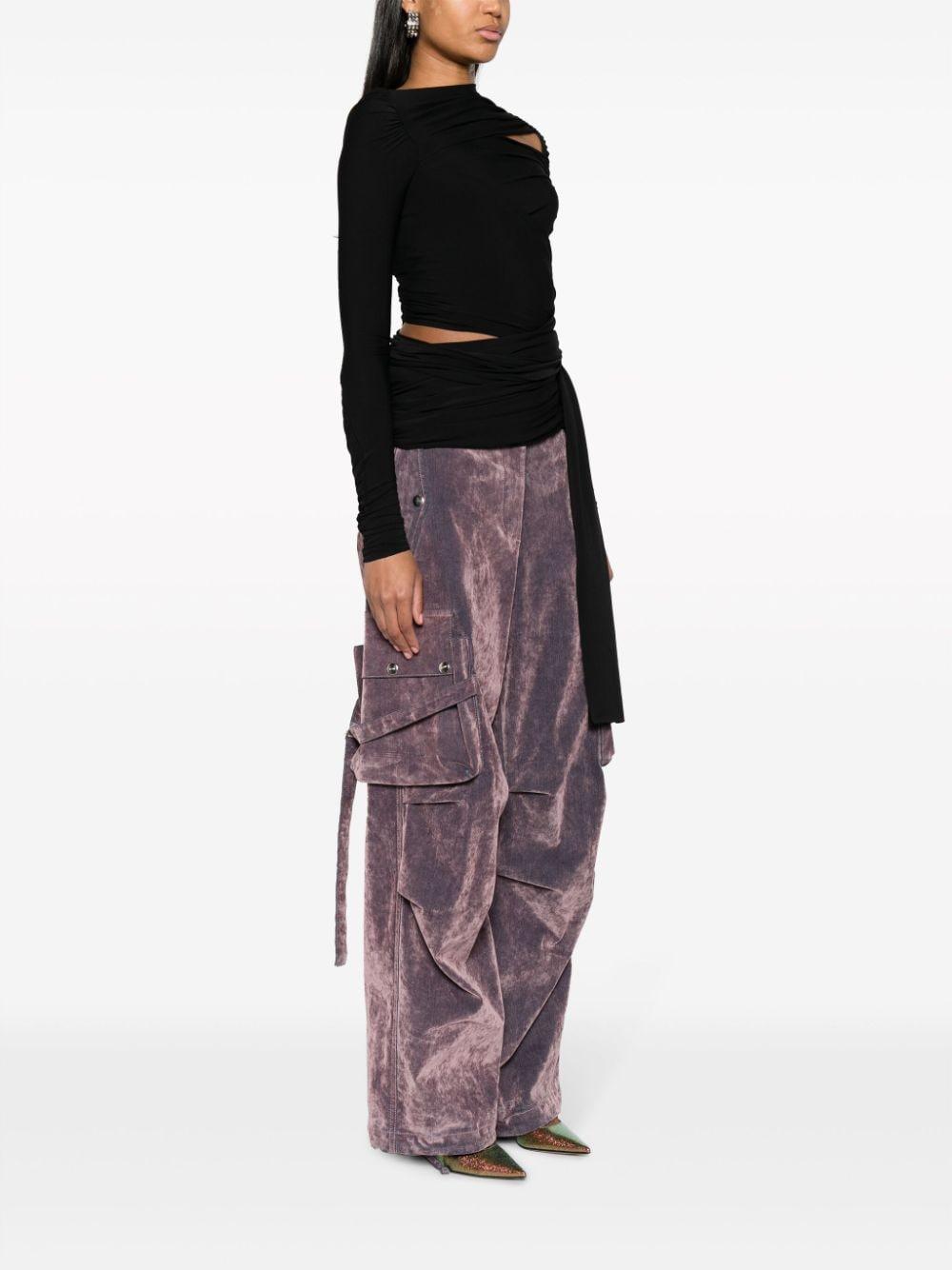 cut-out draped top Product Image